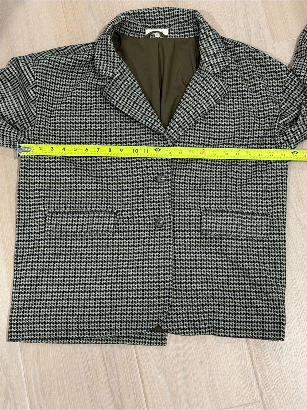 Madewell Oversized Knit Houndstooth Blazer Women’s XL Career Office Jacket - Picture 4 of 9